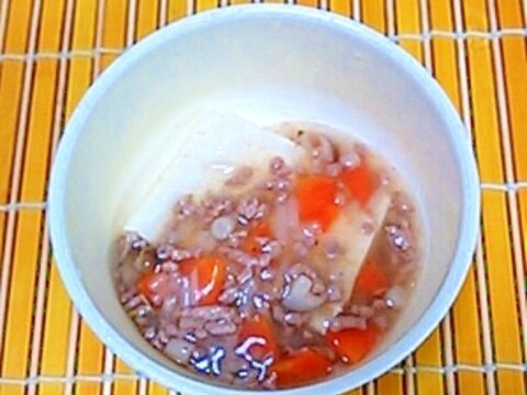 離乳食に☆豆腐のそぼろあんかけ☆